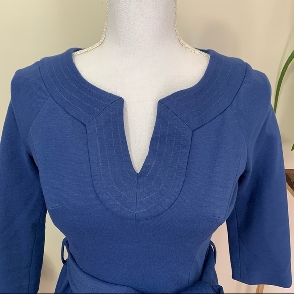 Milly of New York Quarter Length Sleeve Knit Dress in Blue sz P - Picture 2 of 4